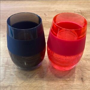 HOST Insulated Wine Tumblers - Black and Pink